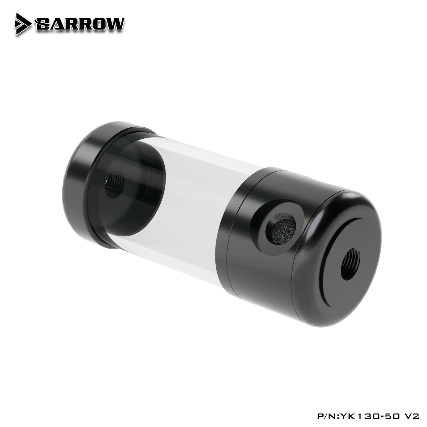 Barrow YK-50V2, 50mm Diameter Acrylic Cylindrical Tanks , Transparent Wall, 130/180/230/280mm | Water Cooling Accessory