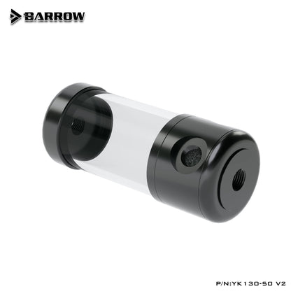 Barrow YK-50V2, 50mm Diameter Acrylic Cylindrical Tanks , Transparent Wall, 130/180/230/280mm | Water Cooling Accessory