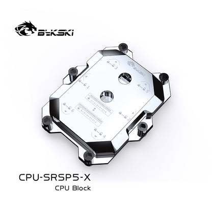 Bykski CPU block for AMD SP5 Server, AI Cloud Server, Water Cooling Cooler, CPU-SRSP5-X