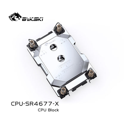 Bykski CPU block for Intel LGA4677 Server, AI Cloud Server, Water Cooling Cooler CPU-SR4677-X