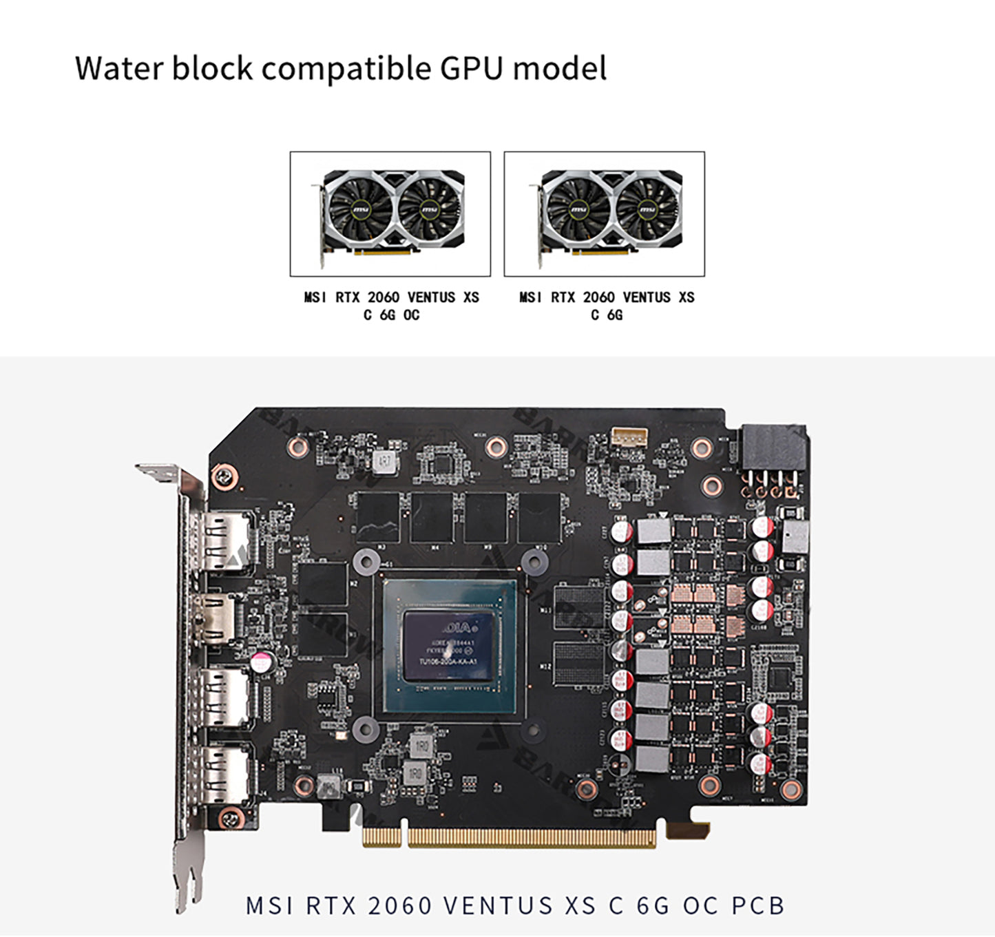 FormulaMod Barrow RTX 2060 full-cover GPU waterblock — silent local AI workload cooling (view 2)
