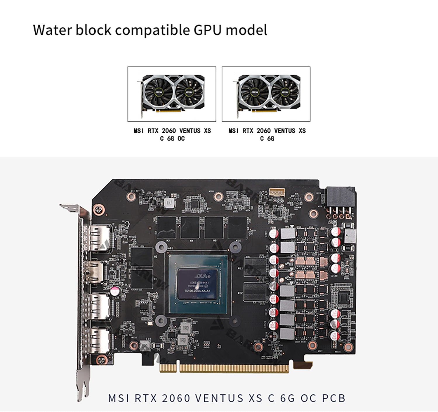 FormulaMod Barrow RTX 2060 full-cover GPU waterblock — silent local AI workload cooling (view 2)