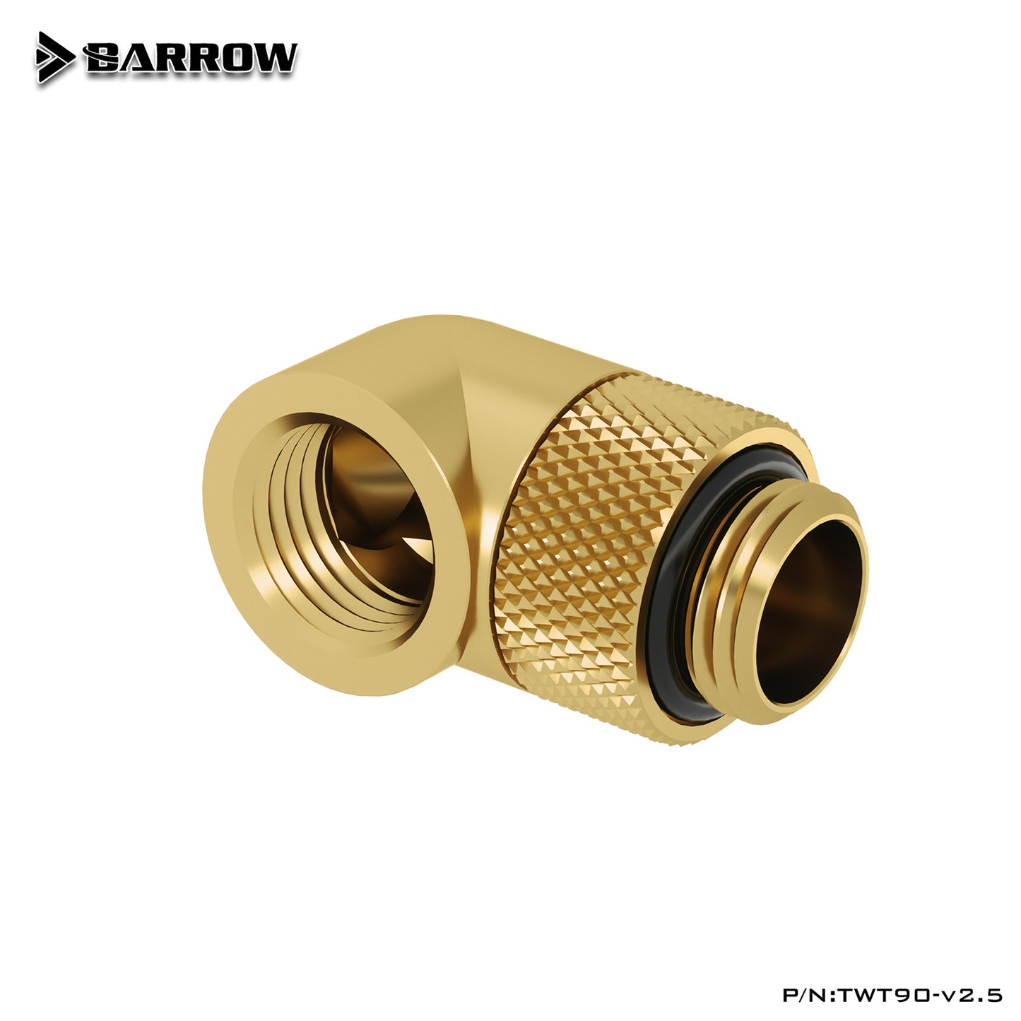 90 Degree 4Pcs Rotary Fitting Barrow G1/4" Rotatable 90° Adapter Cooling Equipment Adjust Connect Direction Computer Case Component