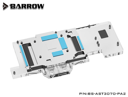 Barrow 3070 GPU Water Cooling Block For ASUS RTX3070 Graphics Card , Full Cover A-RGB Cooler, BS-AST3070-PA2