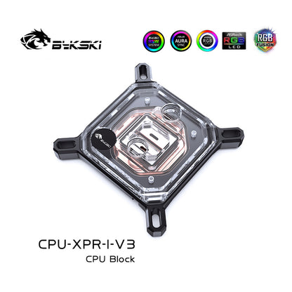 Bykski CPU Water Block For Intel LGA115X 1700 / AMD AM4 AM5, CPU Water Cooling, CPU-XPR-I-V3 CPU-XPR-M-V3