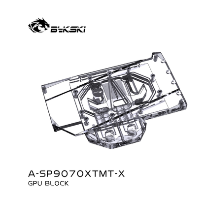 Bykski A-SP9070XTMT-X for Sapphire AMD Radeon RX9070XT 16GB GDDR6 METAL Alloy Pulsating, with backplate