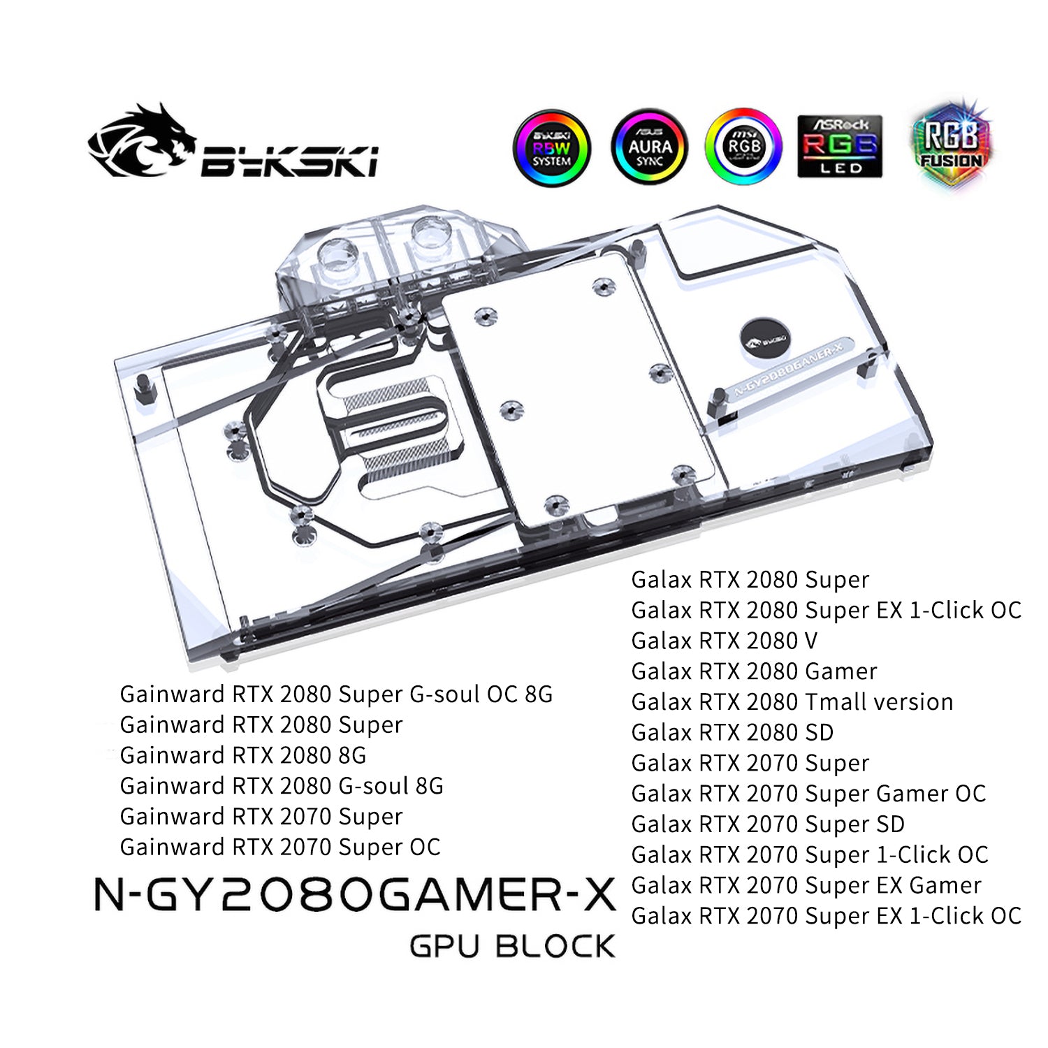FormulaMod Bykski RTX 2080 full-cover GPU waterblock — silent local AI workload cooling