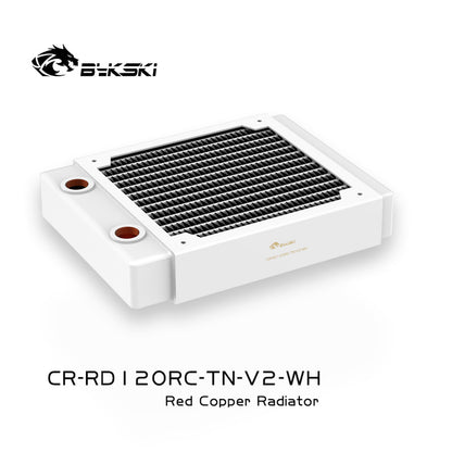 Radiateur en cuivre Bykski 360 mm Série RC Dissipation thermique haute performance Épaisseur 30 mm pour refroidisseur de ventilateur de 12 cm, CR-RD360RC-TN-V2