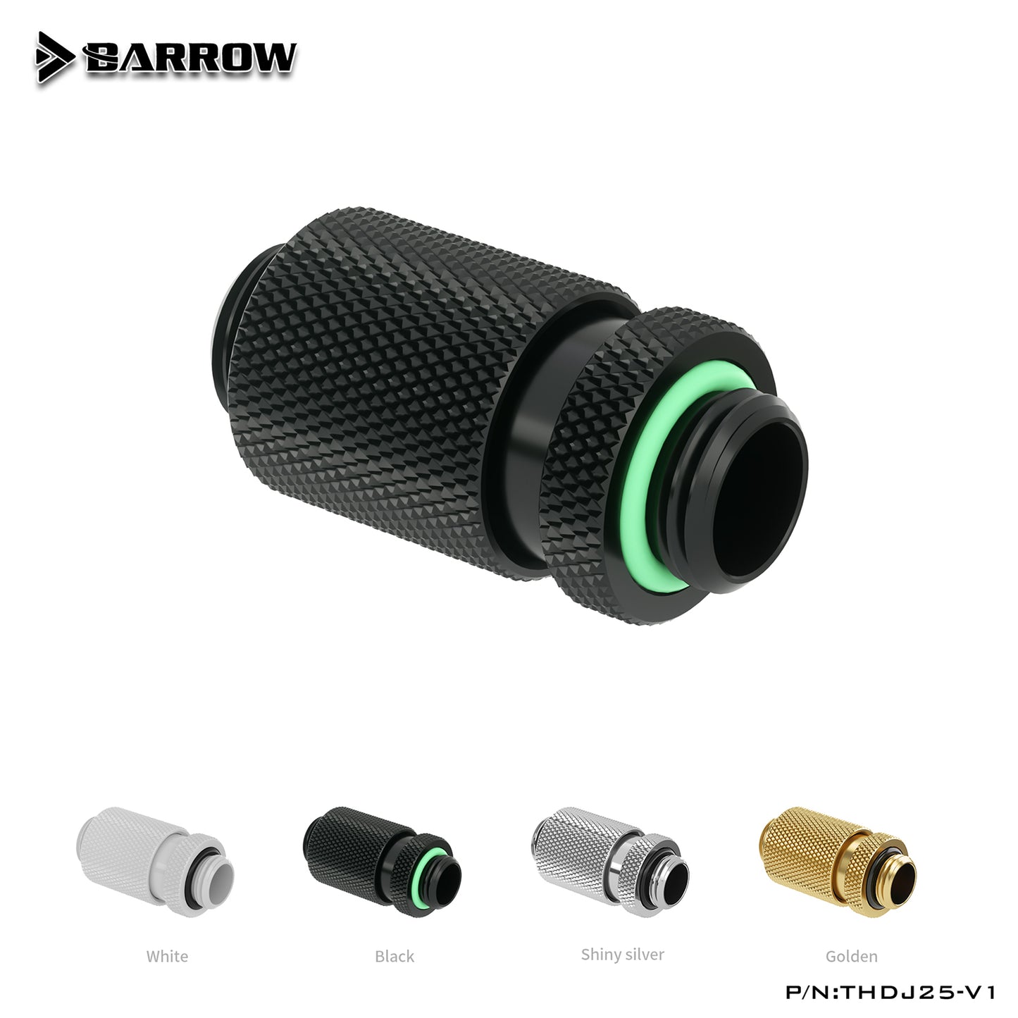Barrow G1/4" Male To Male Rotary Connectors / Extender (25.5-34.5mm),PC Water Cooling System, THDJ25-V1