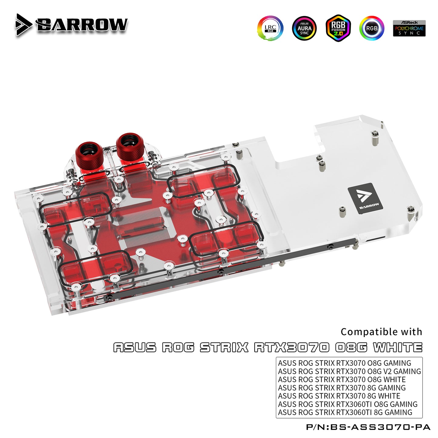 FormulaMod Barrow RTX 3070 full-cover GPU waterblock — silent local AI workload cooling