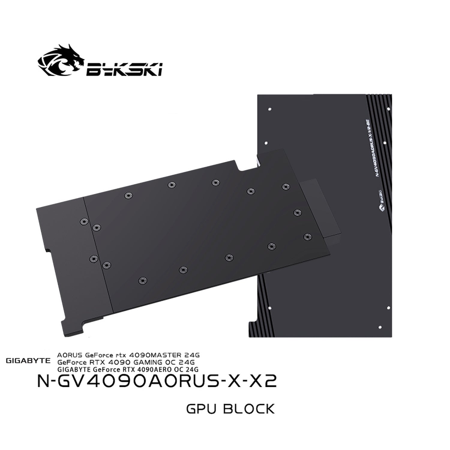 Bykski GPU Water Block For Gigabyte Aorus RTX 4090 Master 24G / Gaming ...
