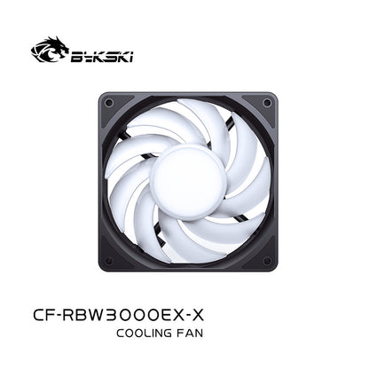 Bykski High Air Volume PWM Cooling Fan, 3000 RPM Double Ball Bearing, Water Cooling Case/Radiator Supercharged 120mm Cooler, CF-AP3000EX-X CF-RBW3000EX-X