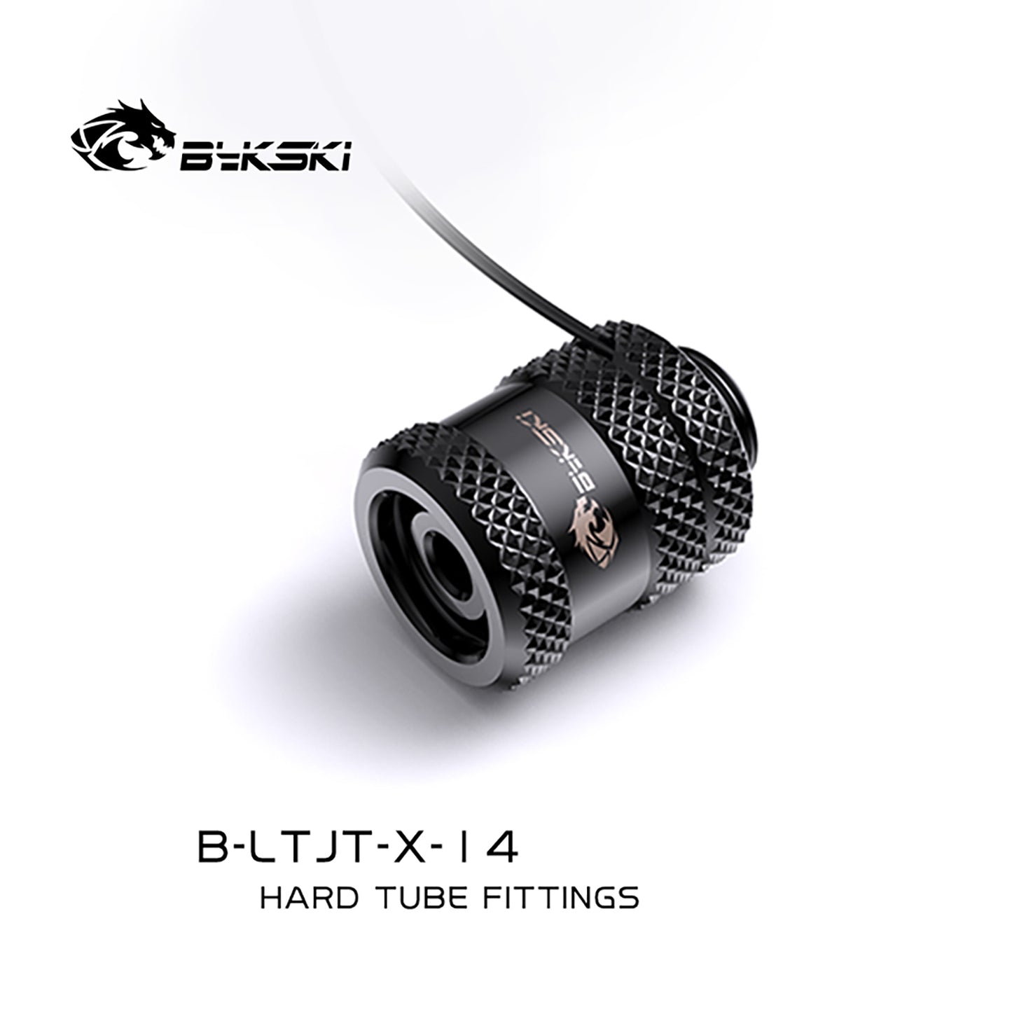 Bykski 14mm/16mm Lighting Hard Tube Fittings G1/4 Diamond Pattern In-built Light For OD14mm/OD16mm | Water Cooling Fitting