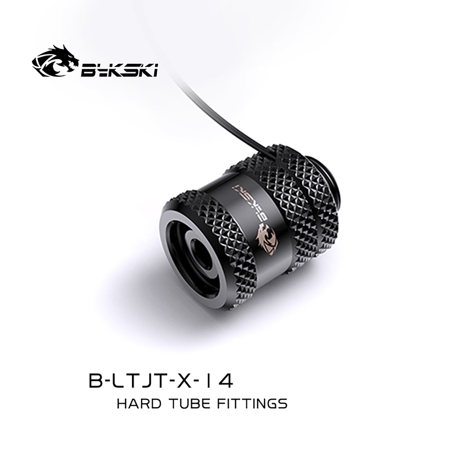 Bykski 14mm/16mm Lighting Hard Tube Fittings G1/4 Diamond Pattern In-built Light For OD14mm/OD16mm | Water Cooling Fitting