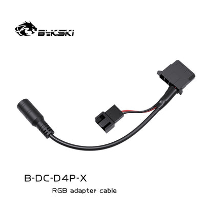 Bykski Molex 4pin to DC Adapter, DC Port Power Supply Conversion Cable, For 12V Water Pump & Fan, B-DC-D4P-X