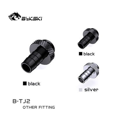 Bykski Soft Tube Barb Fitting, For ID8mm(1/4") / ID10mm(3/8") Soft Tubing, G1/4 Adapter Water Cooling Hose Connector, B-TJ2 B-TJ3