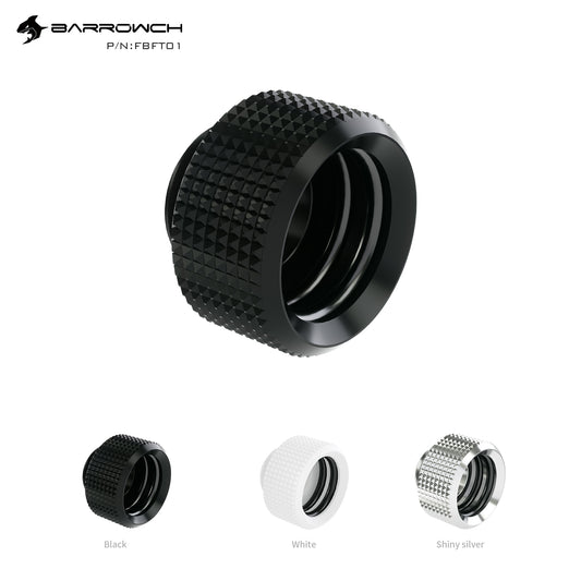 Barrowch OD14mm Hard Tube Fitting, G1/4" Compression Connector, Water Cooling Hard Tubing Compression Adapter, FBFT01