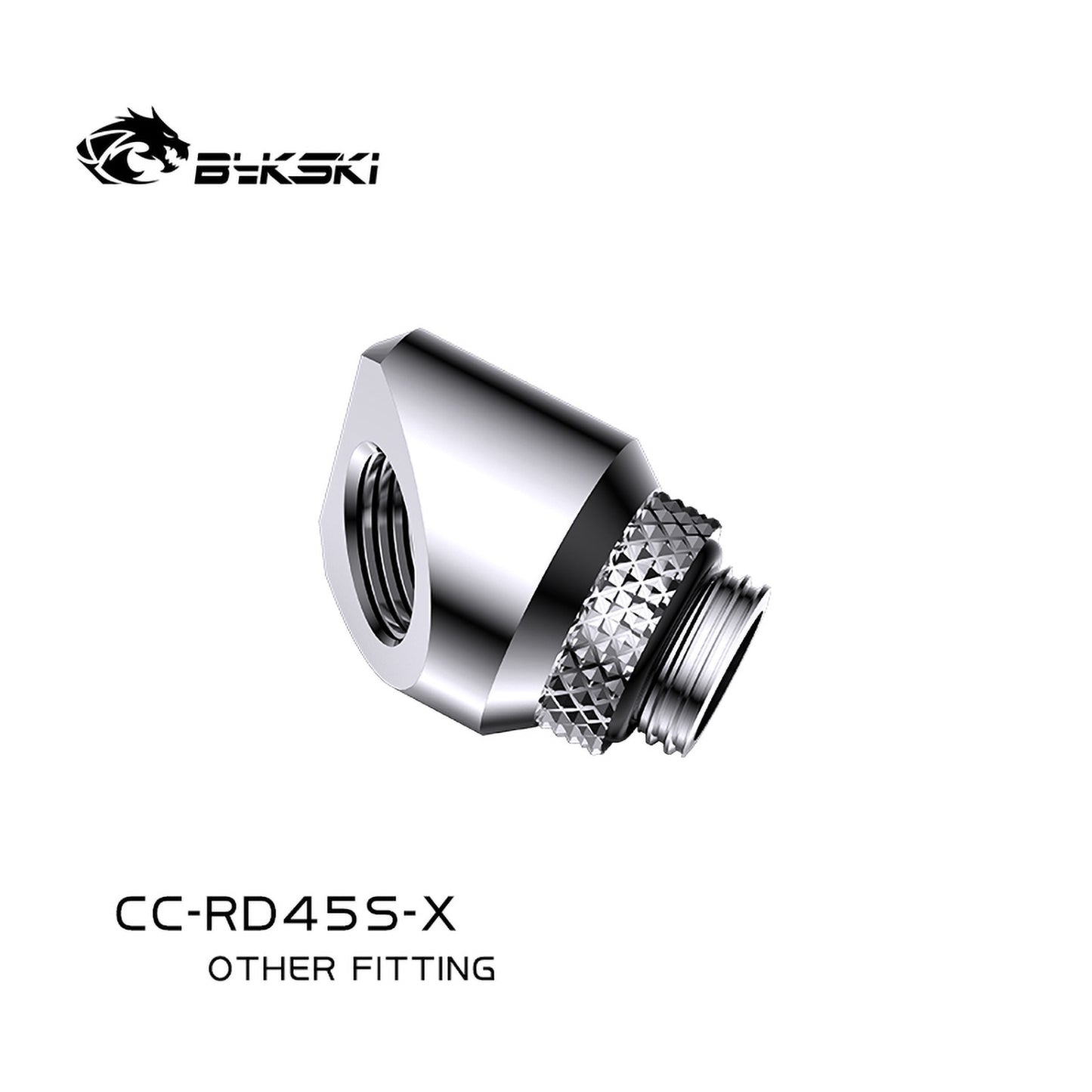Bykski 45/90 Degree Rotary Elbow Fitting, High-quality Water Cooling Adapter With Rotary Base, CC-RD45S-X CC-RD90S-X