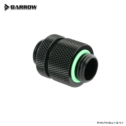 Barrow Blanc Noir Argent Or G1/4" Connecteurs rotatifs mâle à mâle / Extender (15-16,5 mm) Système de refroidissement par eau PC THDJ15-V1