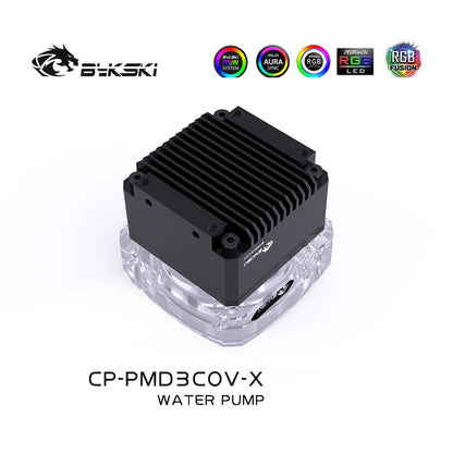 Bykski PWM DDC Pump, Maximum Flow 700L/H, Maximum Lift 6 Meter, PWM Control Water Cooling Pump, CP-PMD3COV-X