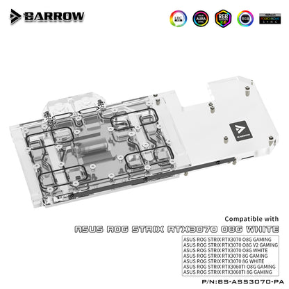 FormulaMod Barrow RTX 3070 full-cover GPU waterblock — silent local AI workload cooling (view 4)
