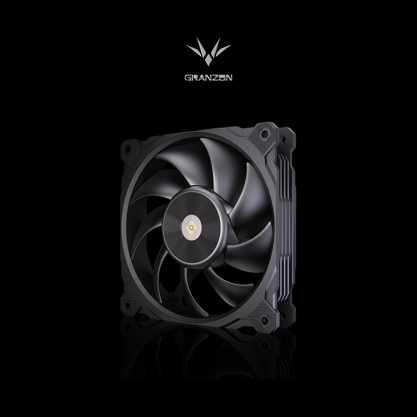 Granzon High Air Volume PWM Cooling Fan, 3000 RPM Double Ball Bearing, Water Cooling Case/Radiator Supercharged 120mm Cooler, GI120