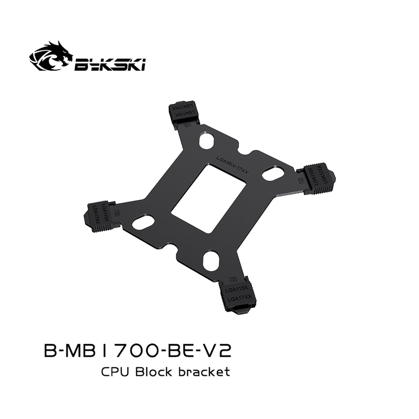 Bykski Motherboard Metal Backplane For LGA1700/115X, Support Intel12/13th Generation, B-MB1700-BE-V2
