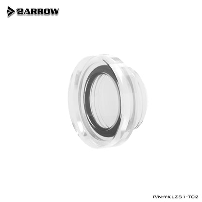 Barrow Transparent Acrylic Plug, G1/4'' Clear Stop Lock For Water Cooling E quipment Port, Quick Screw Plug, YKLZS1-T01