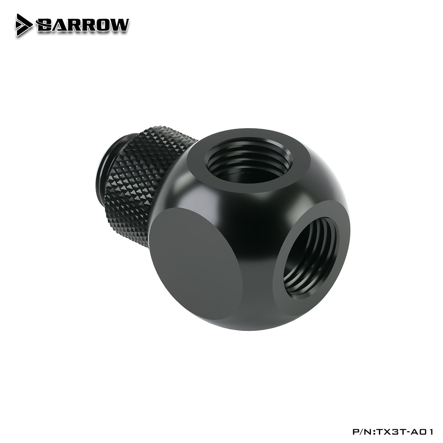 Barrow G1 /4"X3 Extender Rotation,3-Way Cubic Adaptor Seat Water Cooling Computer Accessories, TX3T-A01