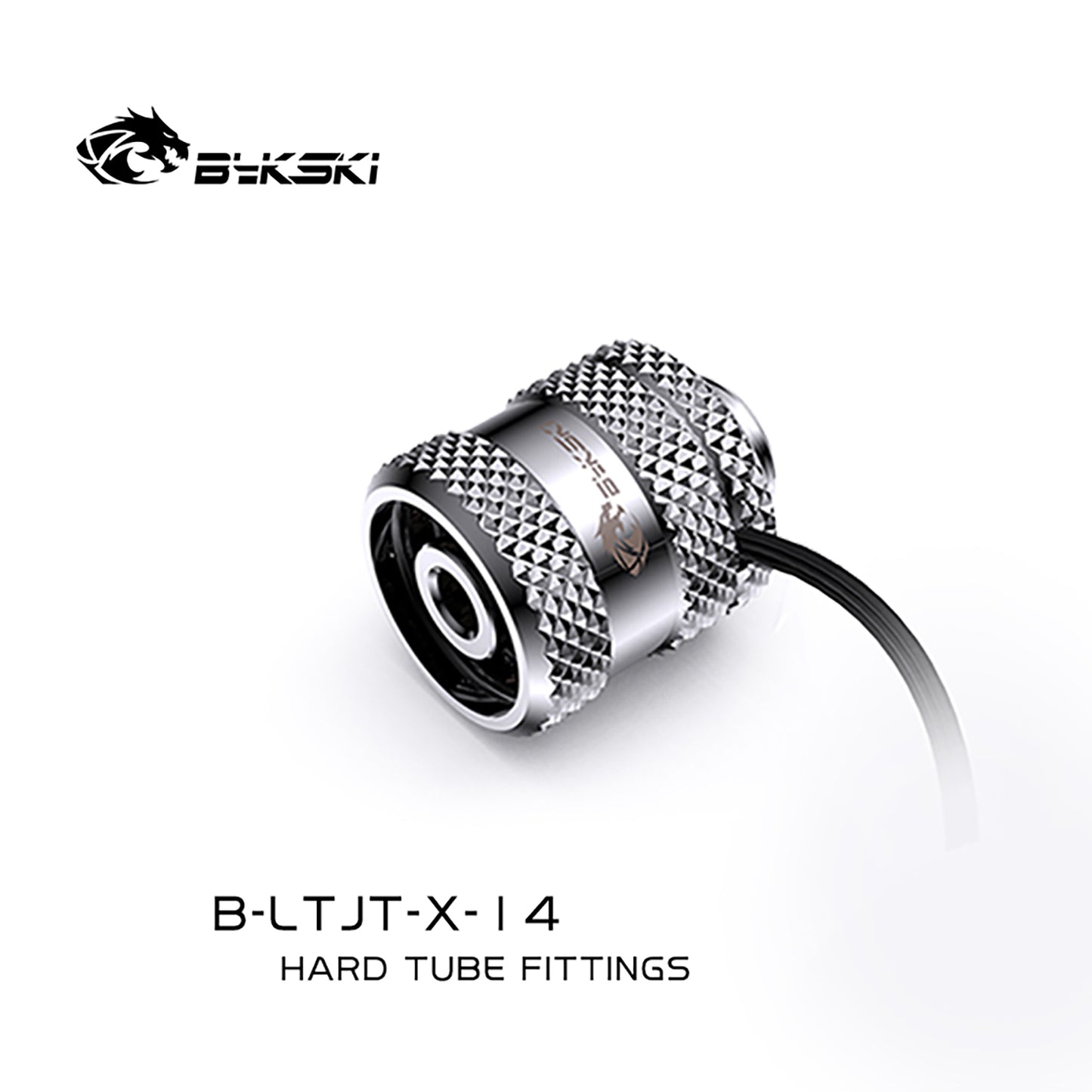 Bykski 14mm/16mm Lighting Hard Tube Fittings G1/4 Diamond Pattern In-built Light For OD14mm/OD16mm | Water Cooling Fitting