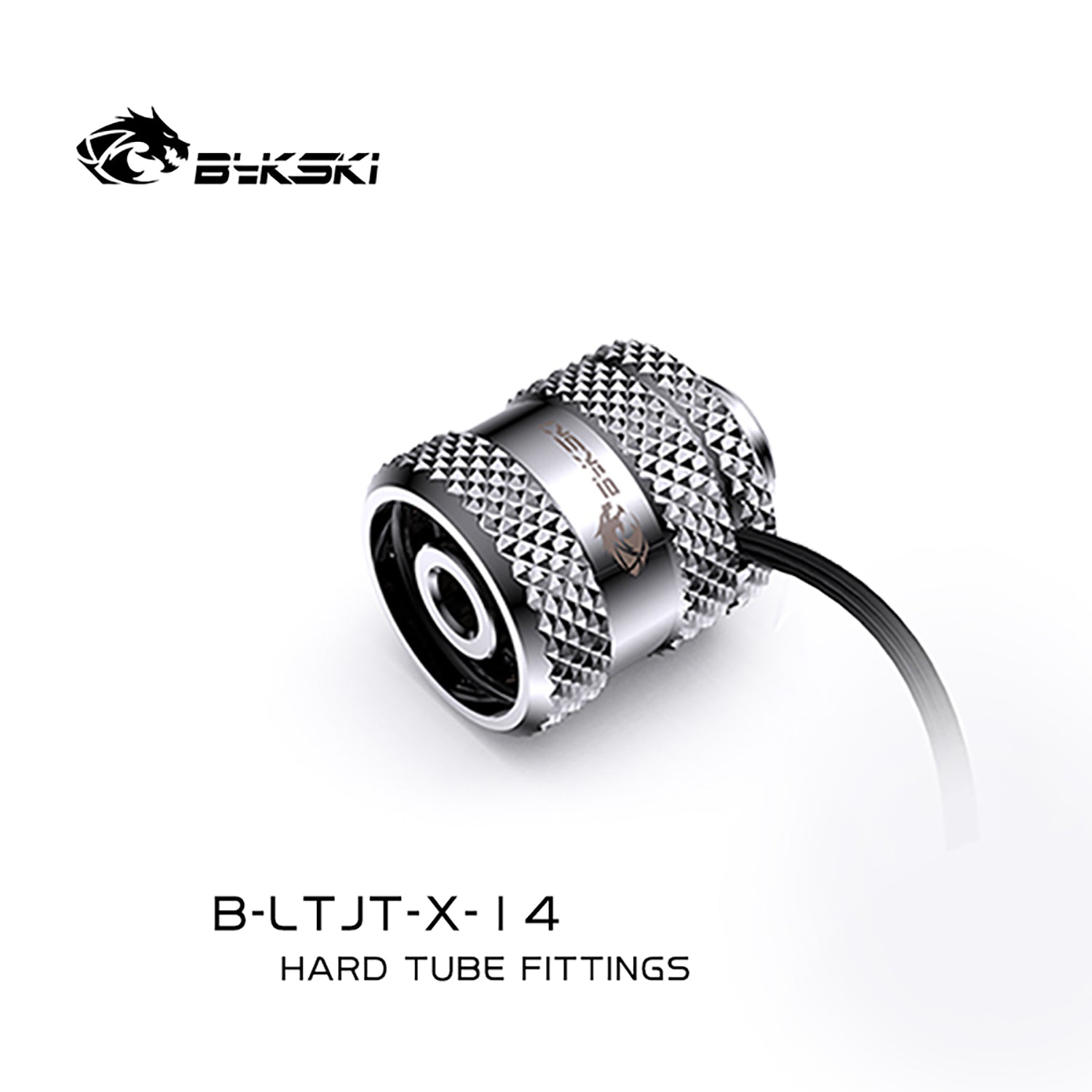 Bykski 14mm/16mm Lighting Hard Tube Fittings G1/4 Diamond Pattern In-built Light For OD14mm/OD16mm | Water Cooling Fitting