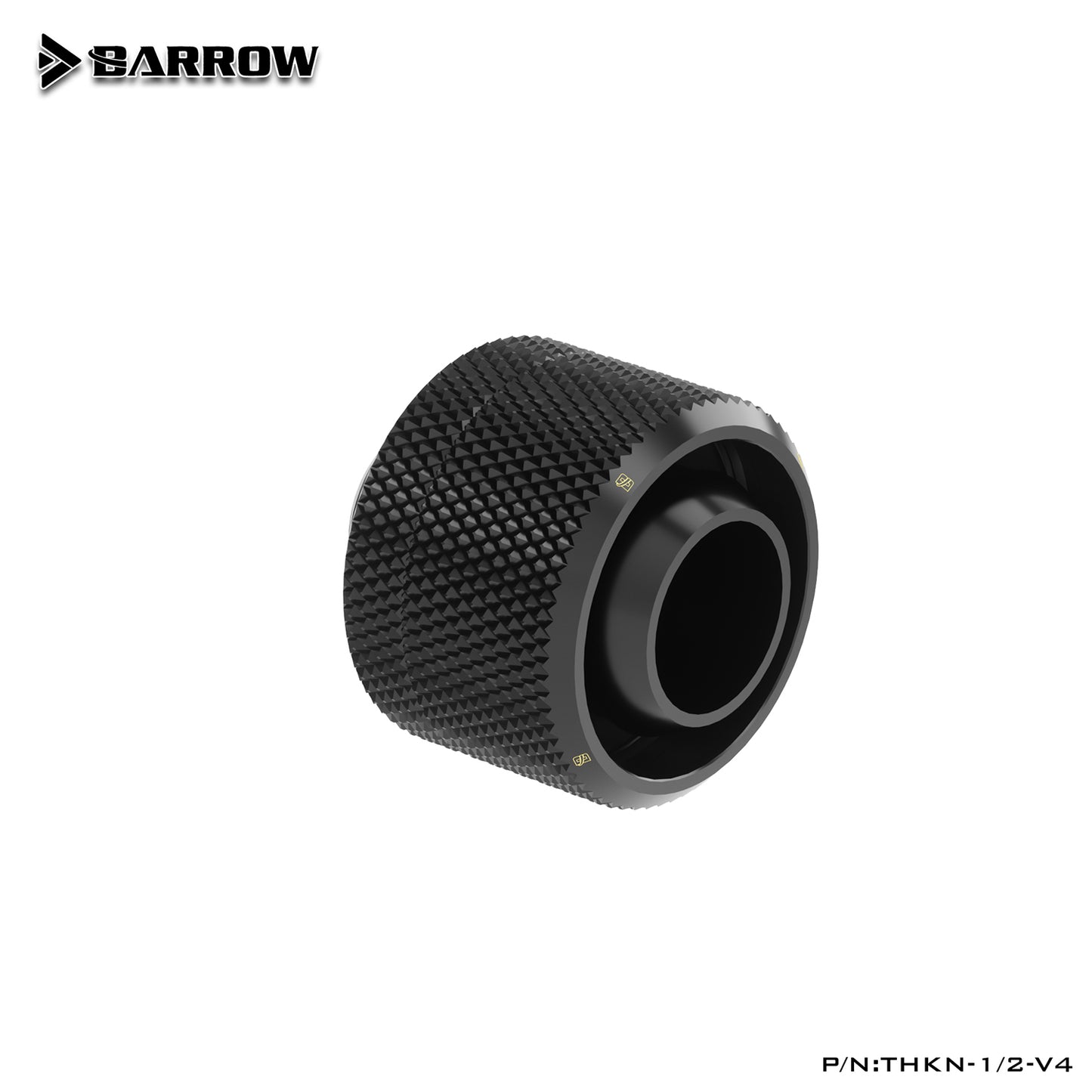 Barrow 13x19mm Soft Tube Fitting, 1/2"ID*3/4"OD G1/4" Compression Connector, Water Cooling Soft Tubing Compression Adapter, THKN-1/2-V4