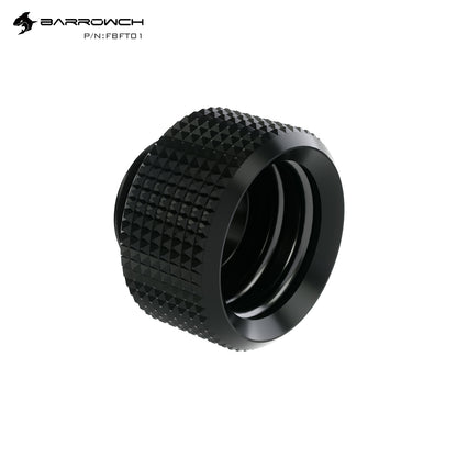 Barrowch OD14mm Hard Tube Fitting, G1/4" Compression Connector, Water Cooling Hard Tubing Compression Adapter, FBFT01