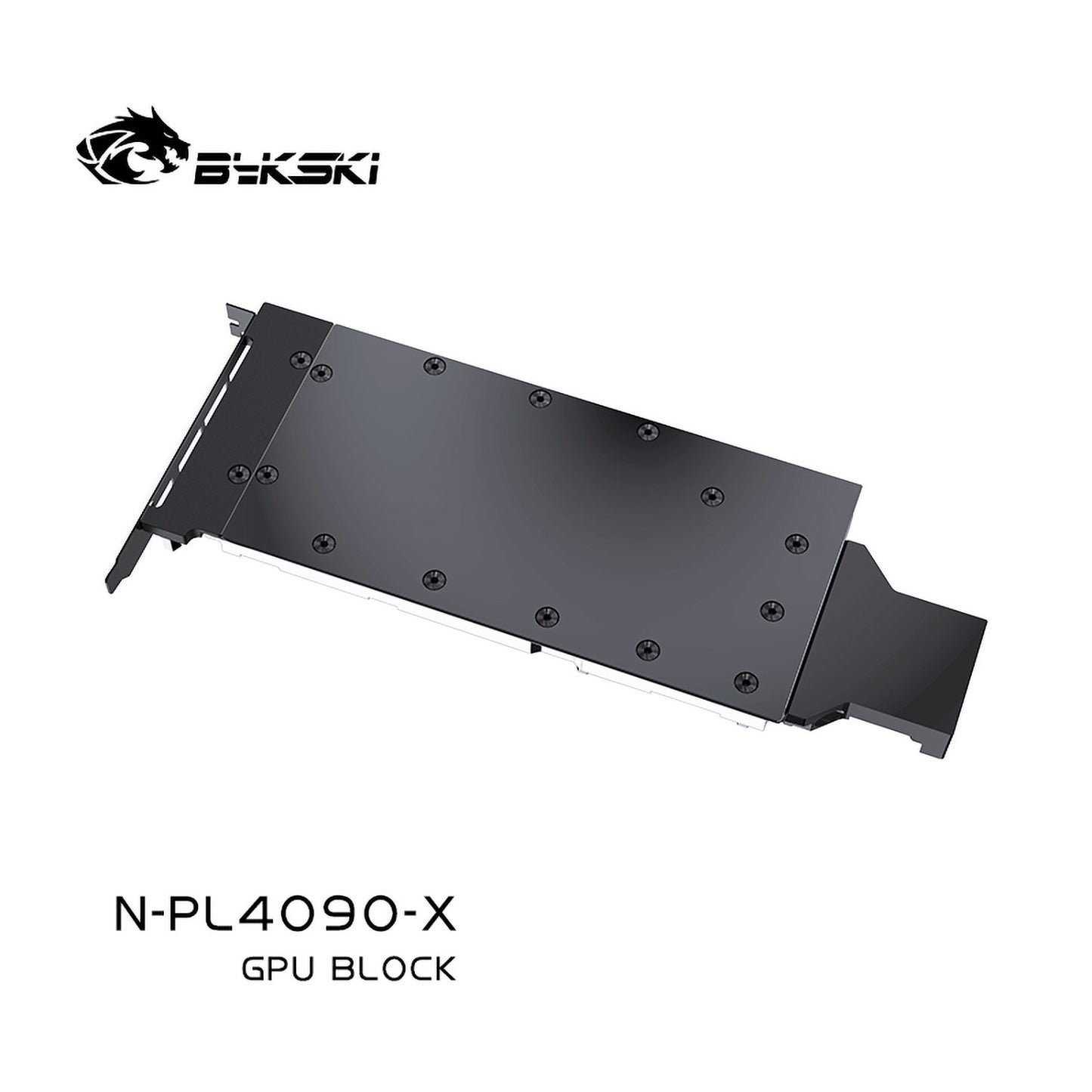 Bykski GPU Block For Peladn RTX 4090, High Heat Resistance Material POM + Full Metal Construction, With Backplate Full Cover GPU Water Cooling Cooler Radiator Block, N-PL4090-X
