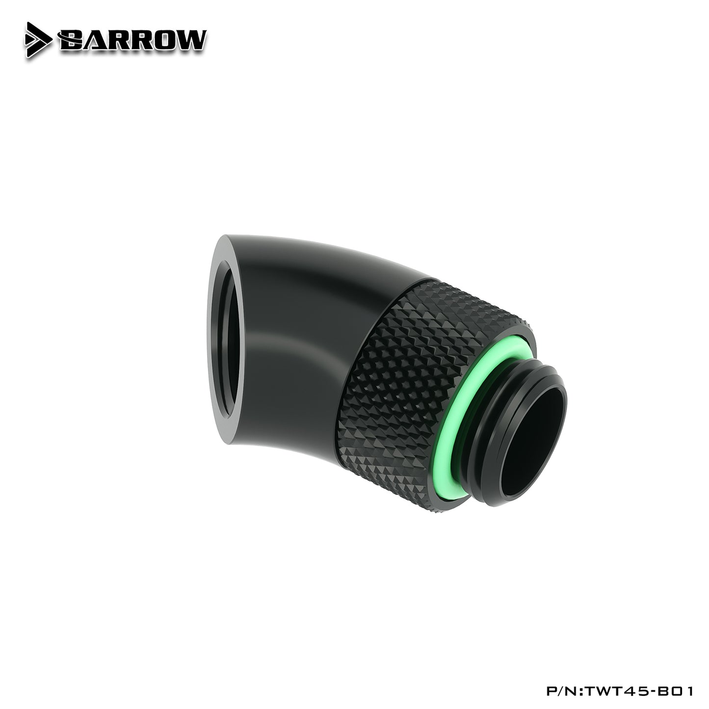 Barrow Multi-color G1/4'' thread 45 degree Rotary Fitting Adapter Rotating 45 degrees water cooling Adaptors TWT45-B01