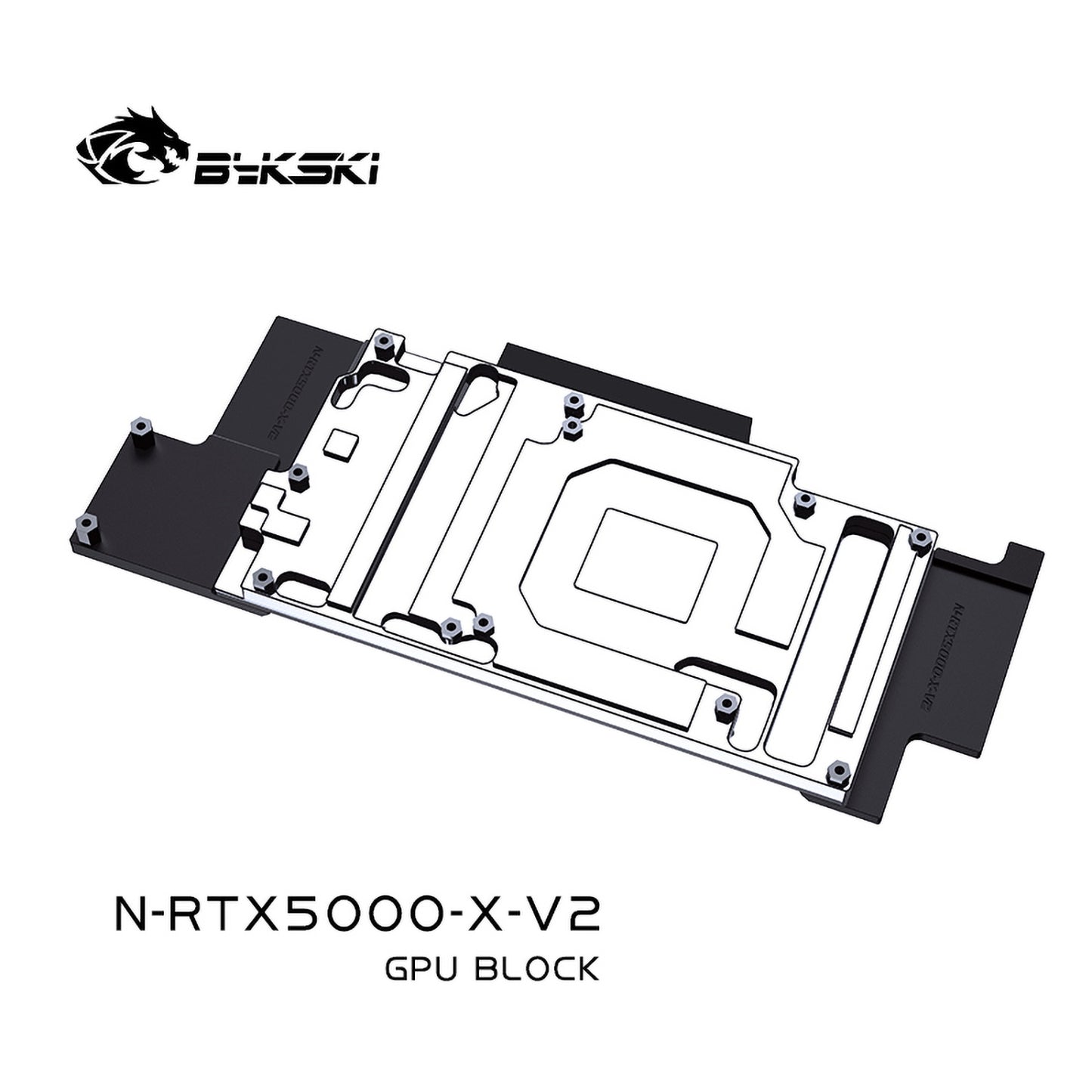 Bykski N-RTX5000-X, bloc de refroidissement par eau de carte graphique à couverture complète, pour Leadtek RTX5000/RTX8000