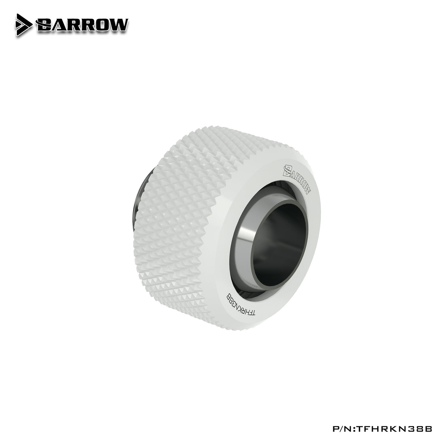 Barrow Soft Tube Fitting For 10x13 mm (3/8"ID*1/2"OD), G1/4" Compression Connector, Water Cooling Soft Tubing Compression Adapter, TFHRKN38B