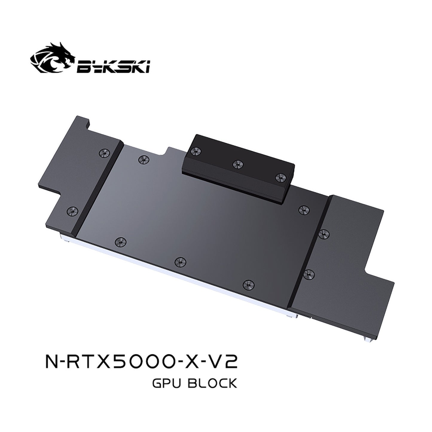 Bykski GPU Block For Leadtek RTX 5000, High Heat Resistance Material POM + Full Metal Construction, Full Cover GPU Water Cooling Cooler Radiator Block N-RTX5000-X-V2