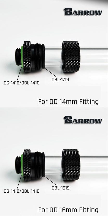 Barrow OBL/OG, joints toriques en Silicone, pour Interface G1/4, pour raccords OD14/16mm, accessoires pratiques de refroidissement par eau
