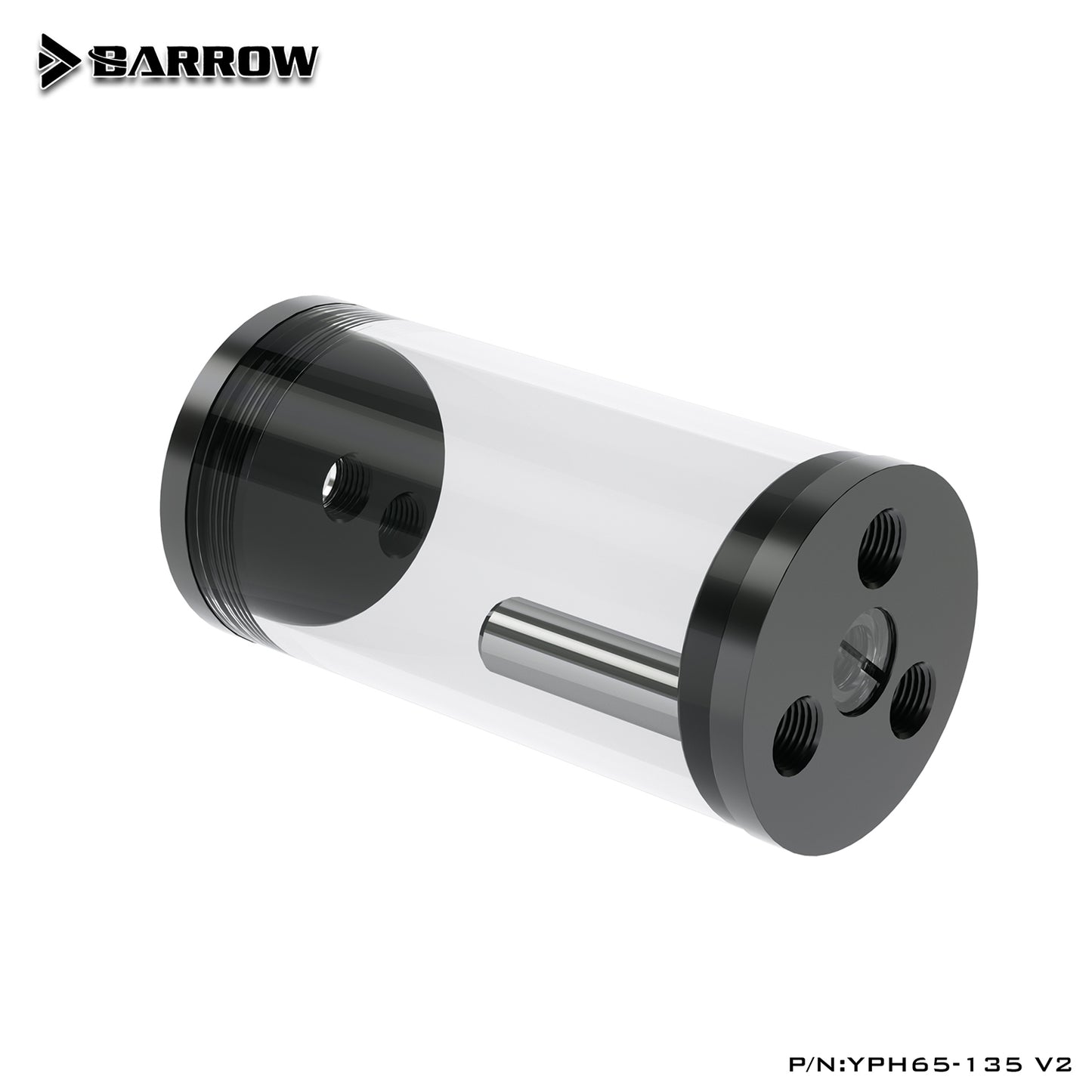 Barrow 65MM Diameter, Cylindrical Water Cooling Radiator Tank Pump, Extending Use Computer Water Cooling, YPH65 V2