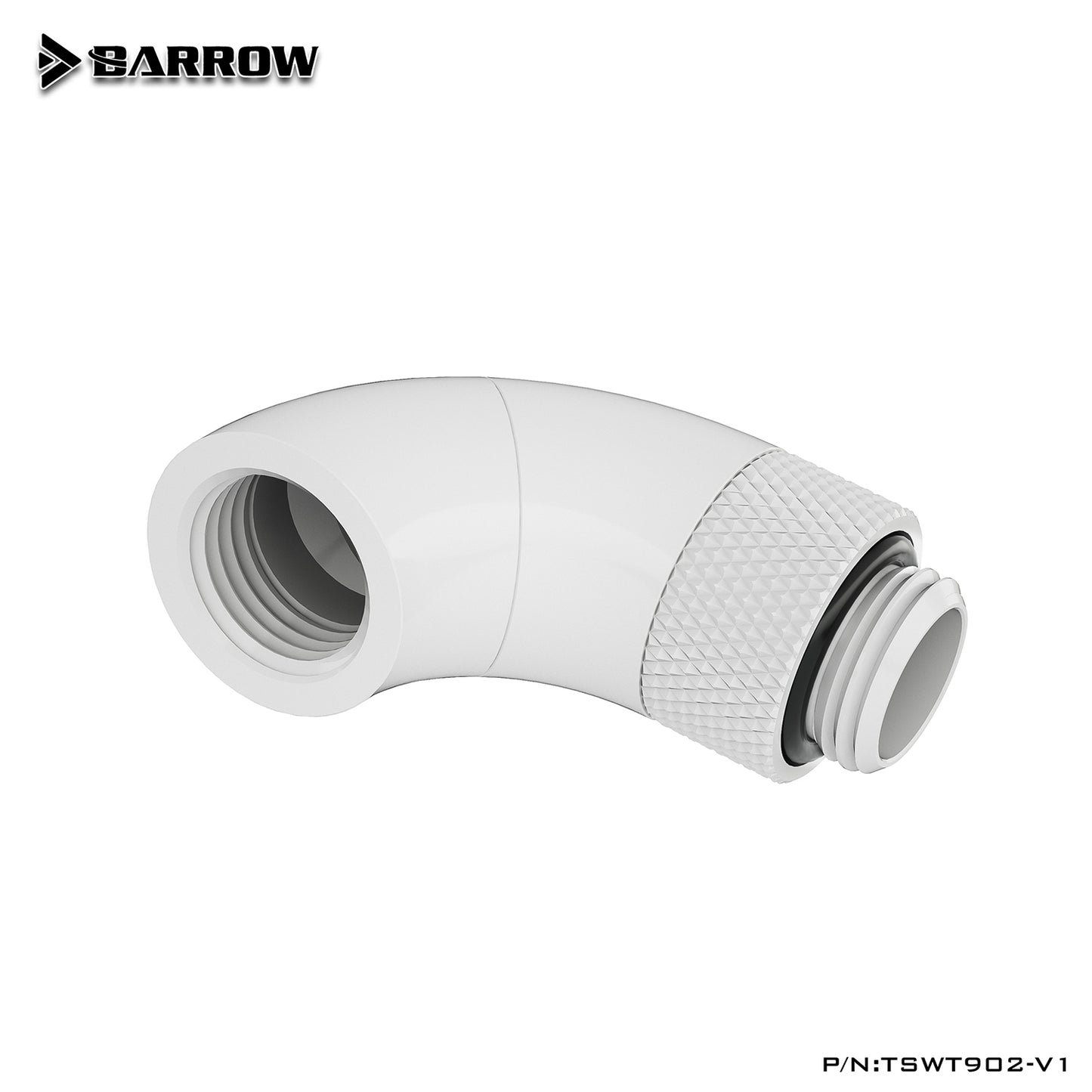 Barrow G1/4 "blanc noir argent double rotatif 90 degrés rotatif à 360 degrés IG1/4" raccords de refroidissement par eau d'extension TSWT902-V1