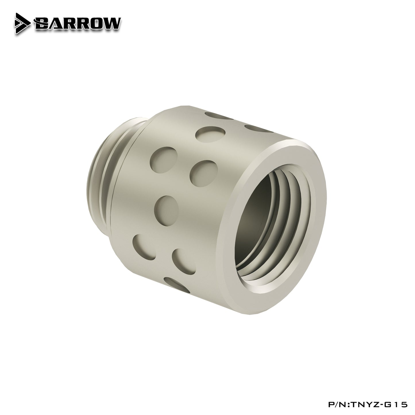 Barrow TNYZK Series Male To Female Extender Fitting , 7.5 10 15 20 30mm Length, G1/4 Kepler Internal Thread Extension Socket Connector