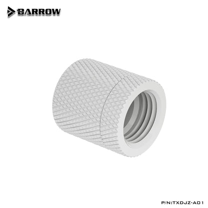 Barrow TXDJZ-A01, raccords rotatifs à double filetage interne, noir/argent/blanc femelle à femelle raccords de rotation à 360 degrés