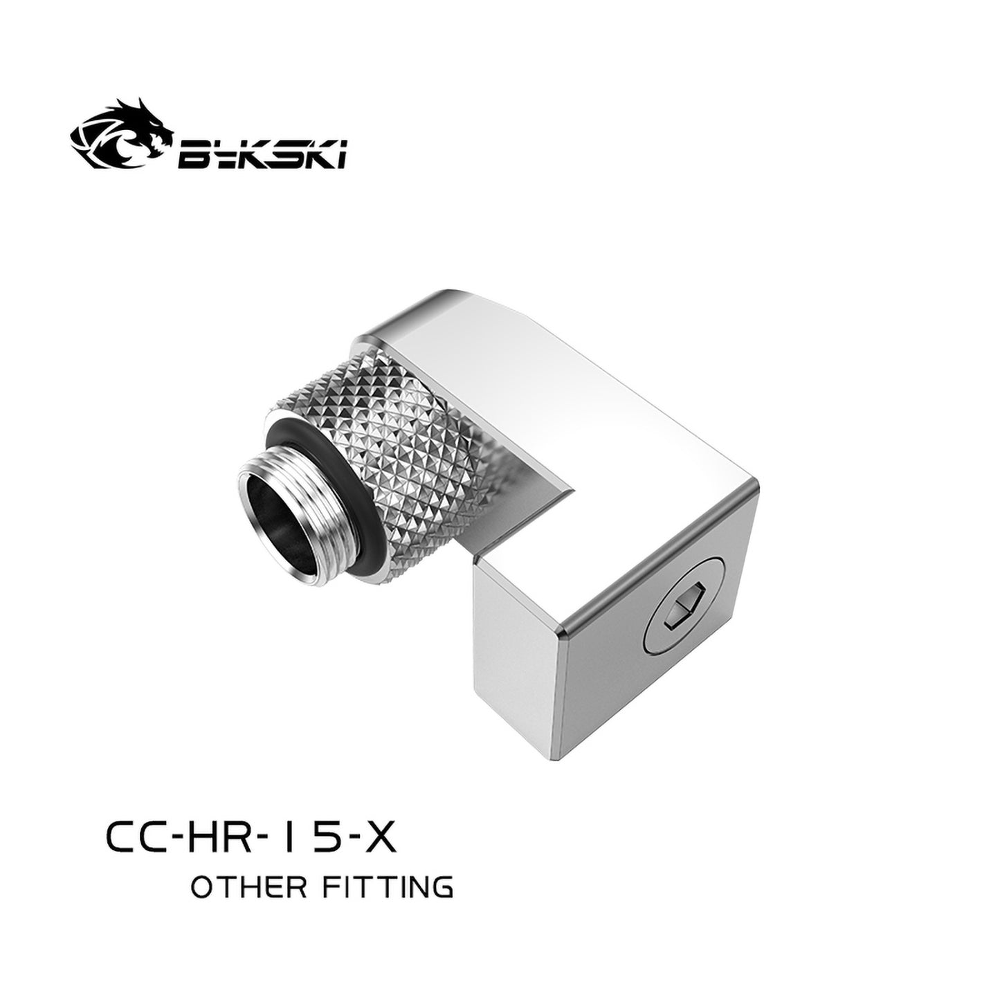 Bykski 15mm Offset Fitting, G1/4" Rotatable Adapter, Water Cooling Connector, CC-HR-15-X