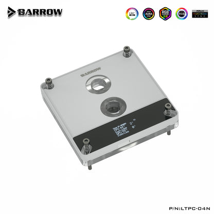 Barrow For Intel Lga115X/1200/1700/X99/X299 AMD AM5/AM4/AM3+/AM3/FM2 Platform CPU Water Cooling Block With PC Monitoring Screen, LTPC-04N LTPCA-04N
