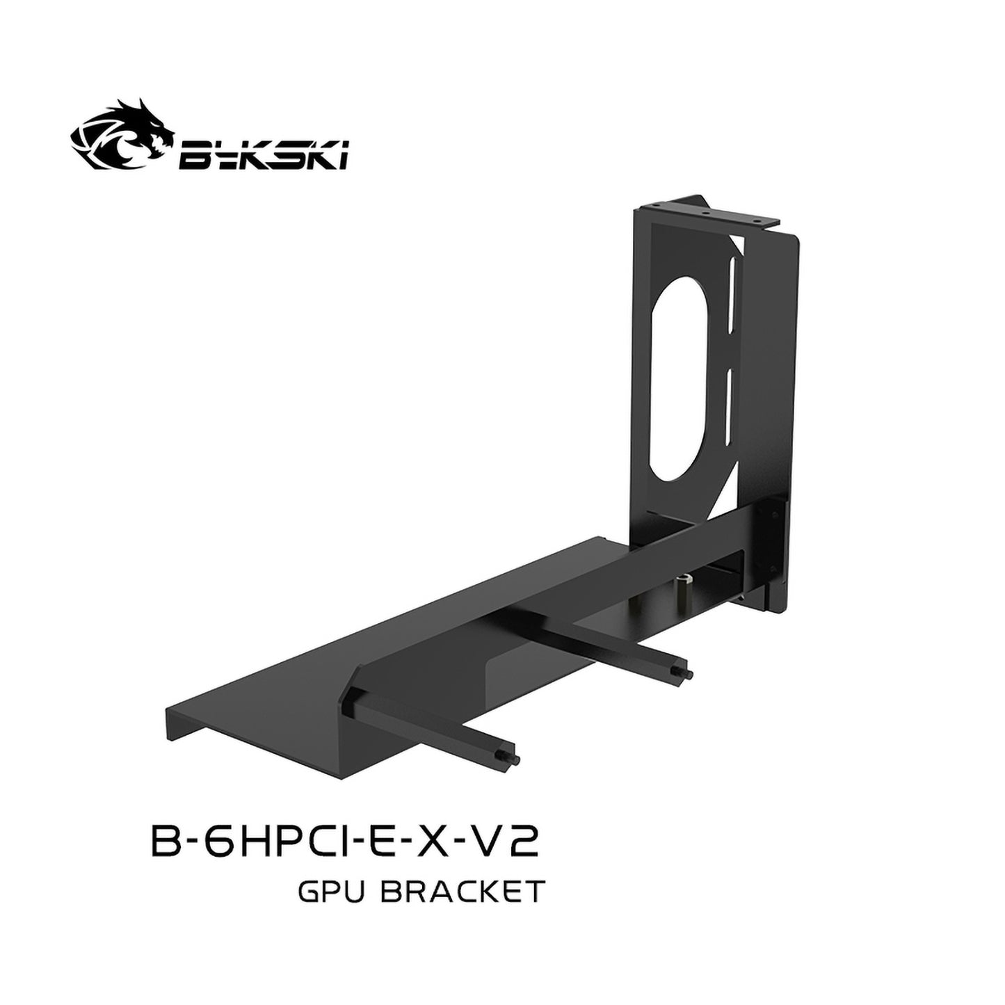 Bykski GPU Vertical Bracket Kit, 90° Graphics Card Vertical Holder With PCI 4.0 16x Express Extension Cable , Fixed GPU PCI-E Built-in Vertical Bracket, B-6HPCI-E-X-V2