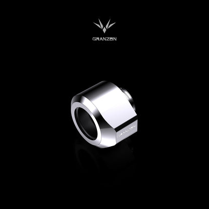 Granzon Anti-off Hard Tube Fitting, For OD14mm Hard Tubing, G1/4'' Thread Water Cooling Fitting, GD-FT14