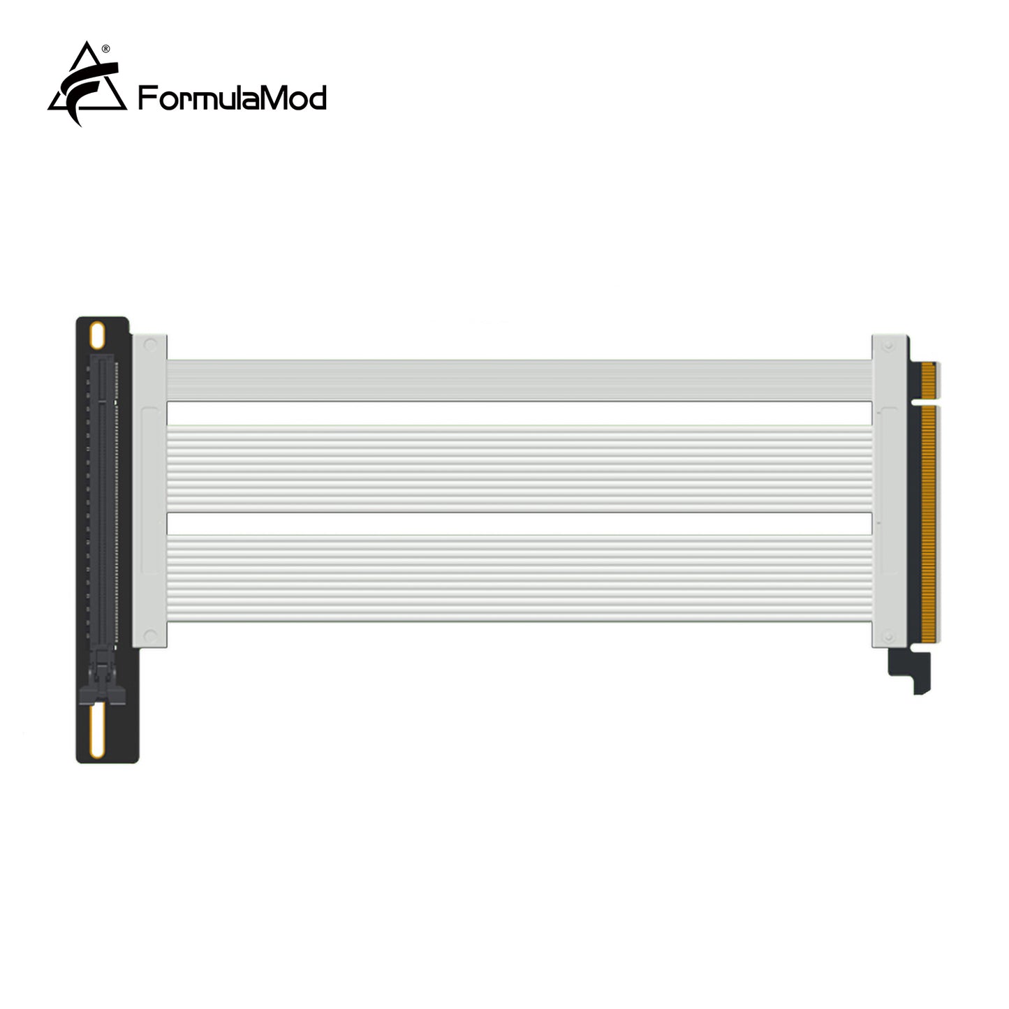 FormulaMod PCIe 4.0 Riser Cable Vertical Bracket Kit, Graphics Card Extension Cord Adapter With 90° Angle, Metal Vertical Install Holder, Fm-XKYCX