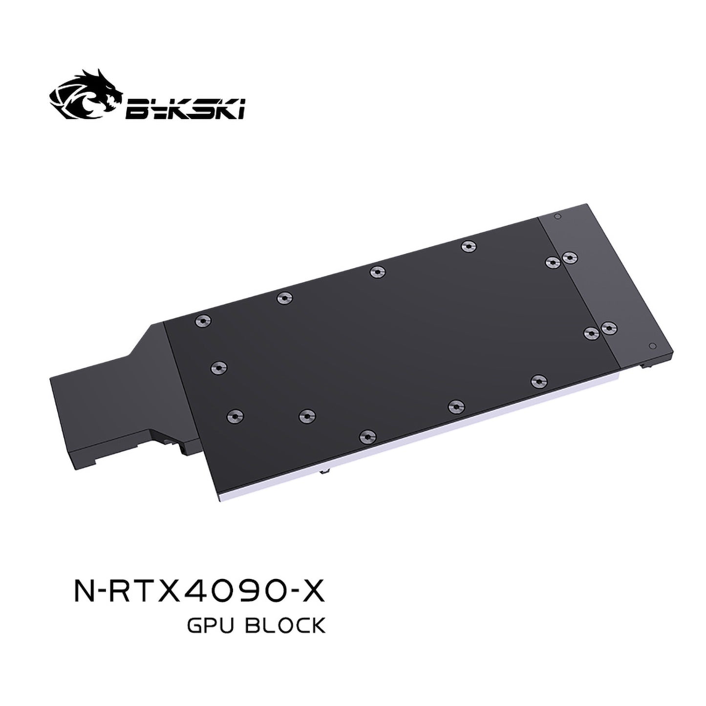 Bykski GPU Block For Nvidia RTX 4090 Turbine 24GD6X / Leadtek RTX 4090 , High Heat Resistance Material POM + Full Metal Construction, With Backplate Full Cover GPU Water Cooling Cooler Radiator Block, N-RTX4090-X
