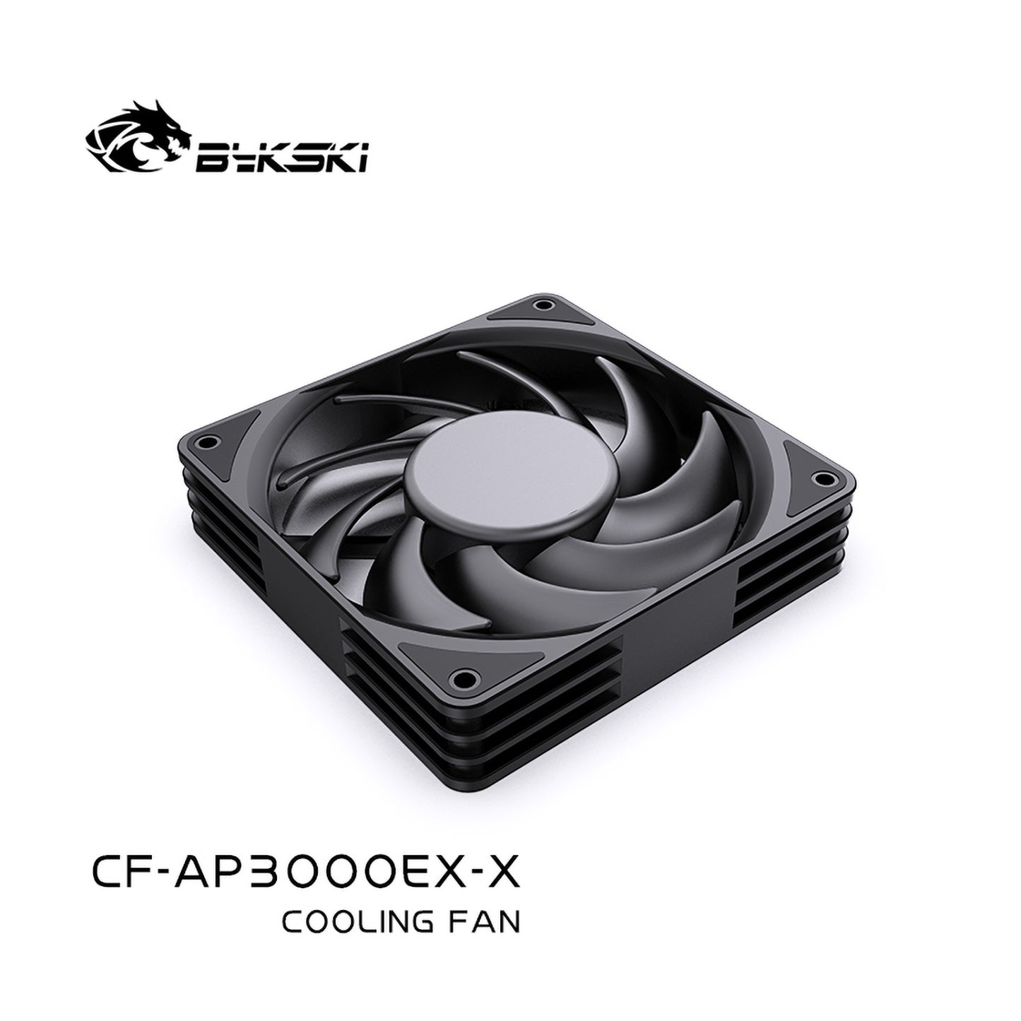 Bykski High Air Volume PWM Cooling Fan, 3000 RPM Double Ball Bearing, Water Cooling Case/Radiator Supercharged 120mm Cooler, CF-AP3000EX-X